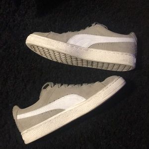 Puma sneakers , light grey color, used